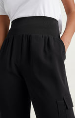Women Crepe Giles Pant Black