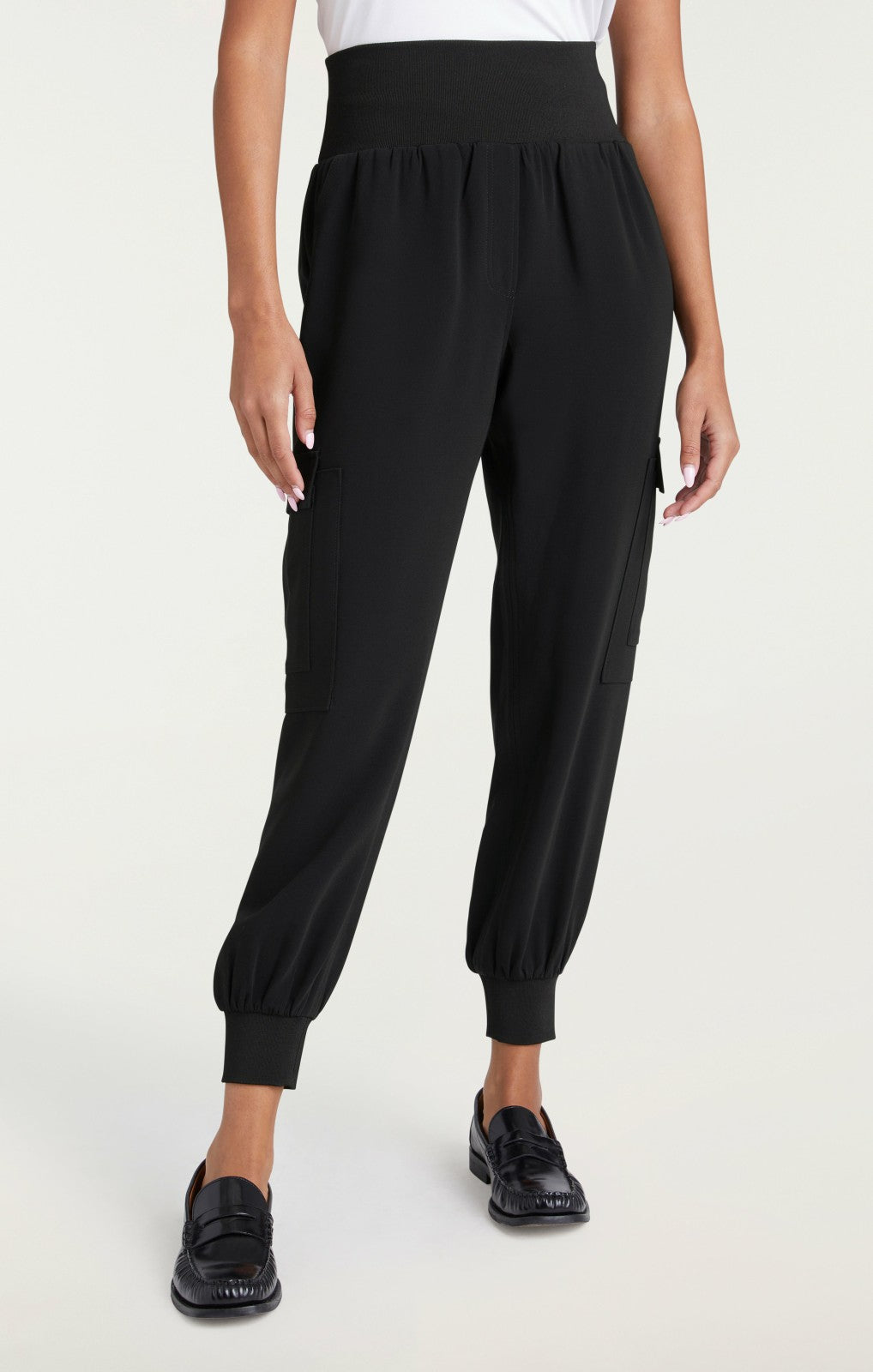 Women Crepe Giles Pant Black