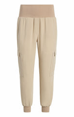 Women Crepe Giles Pant Khaki