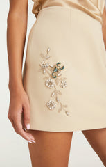 Women Diamond Vines Doris Skirt Khaki/Silver
