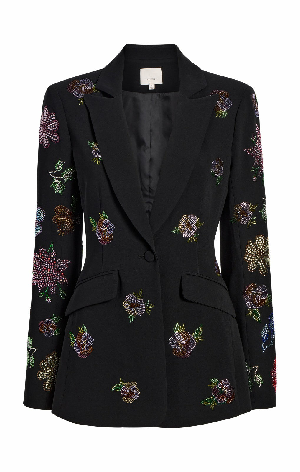 Women Heatset Pansy Garden Cheyenne Blazer Black/Multi