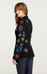 Women Heatset Pansy Garden Cheyenne Blazer Black/Multi