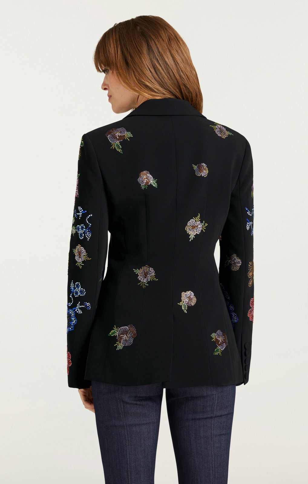 Women Heatset Pansy Garden Cheyenne Blazer Black/Multi