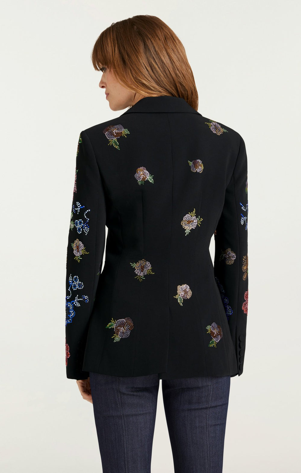 Women Heatset Pansy Garden Cheyenne Blazer Black/Multi