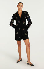 Women Heatset Pansy Garden Long Sleeve Joel Dress Black/Multi