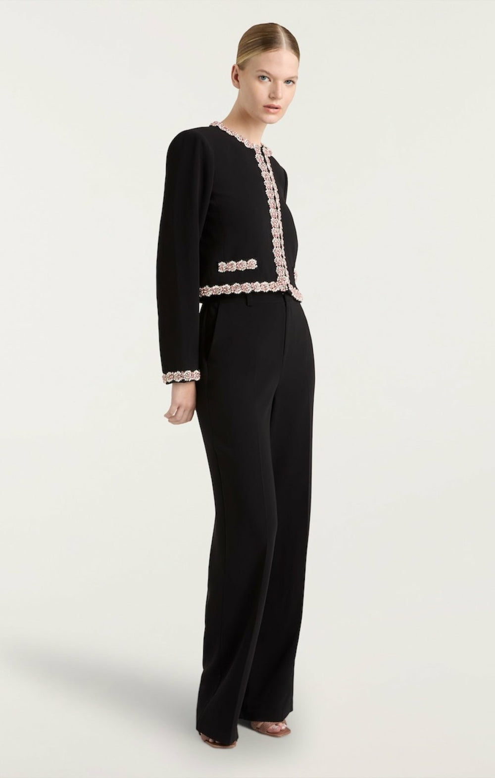 Women Sunburst Stacked Trim Penelope Jacket Black/Multi