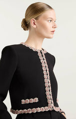 Women Sunburst Stacked Trim Penelope Jacket Black/Multi