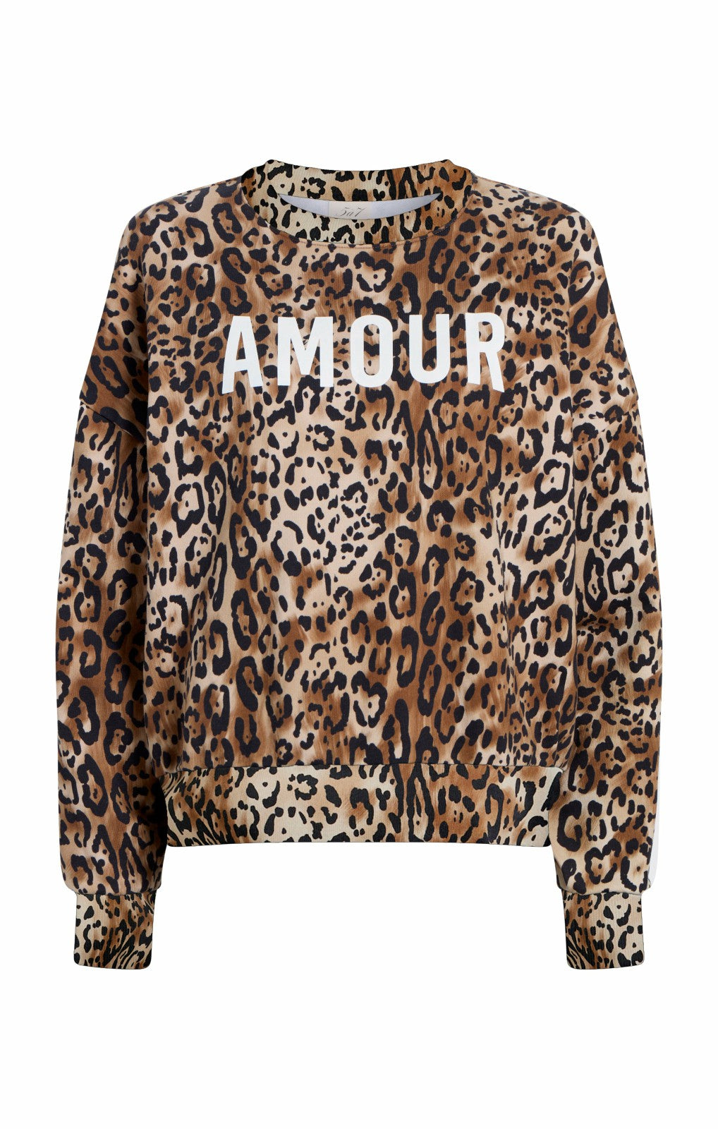 Women Leopard Amour Brandy Sweatshirt Pullover Black/Sahara