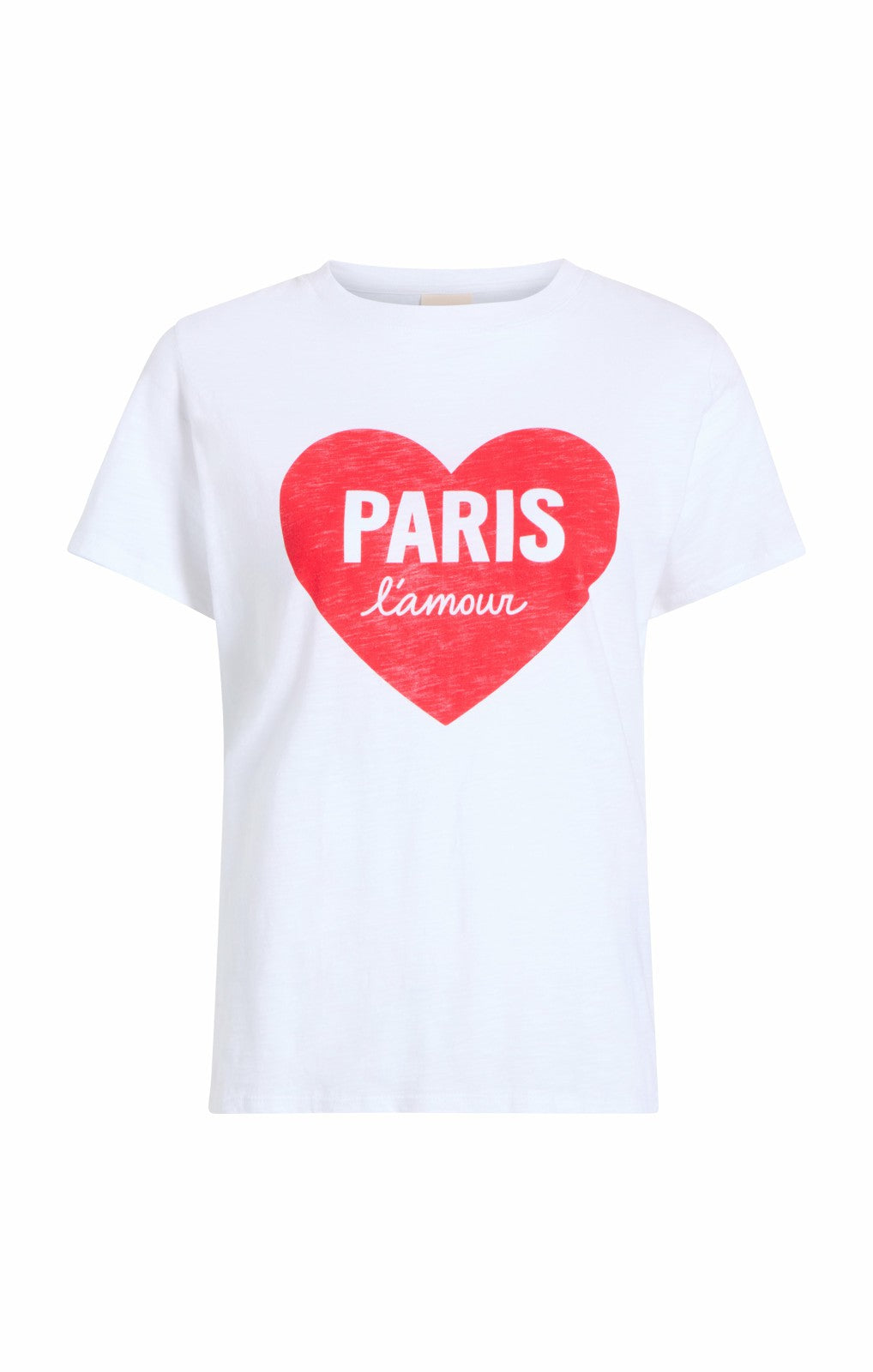 Women Paris Lamour Heart Tee White/Rose