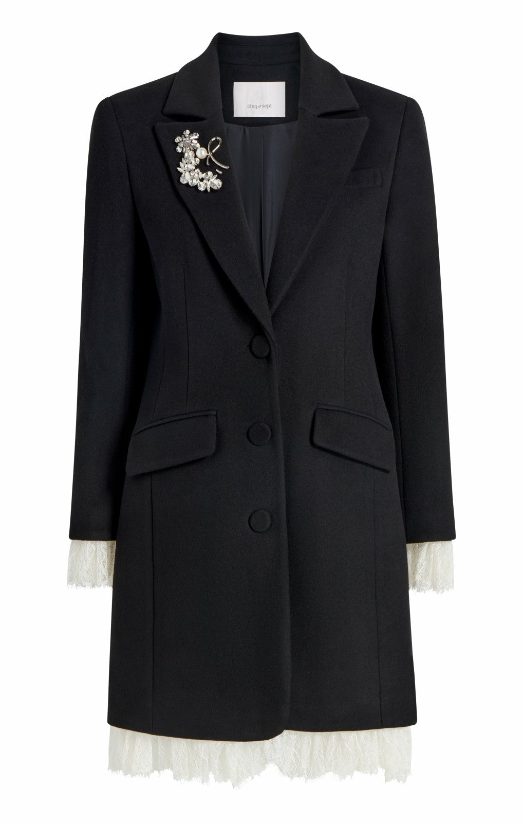 Women Roxie Coat Black/Ivory