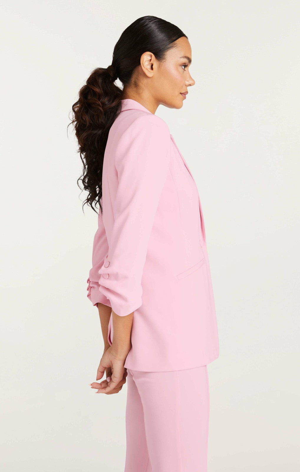 Women Crepe Khloe Blazer Venus Pink