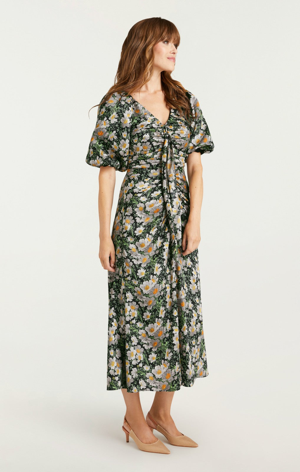 Women Cosmo Flowers Brenton Dress Black/London Fog
