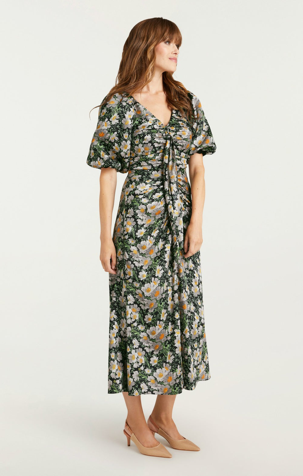 Women Cosmo Flowers Brenton Dress Black/London Fog