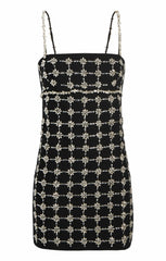 Women Satine Dress Black/Silver