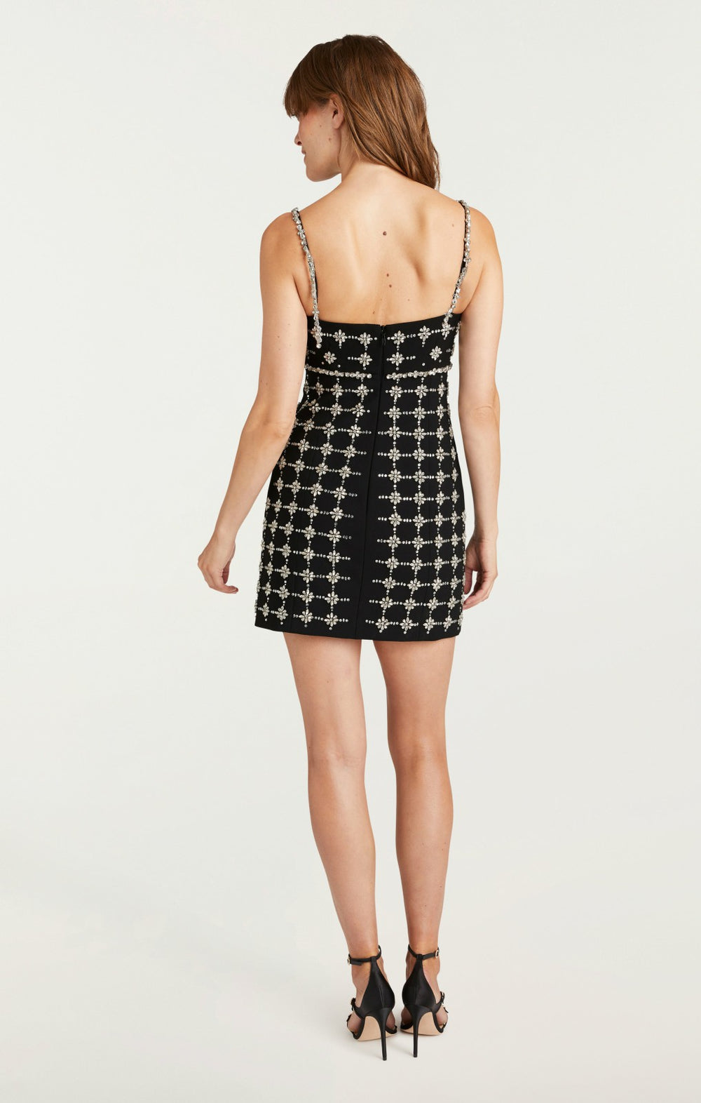 Women Satine Dress Black/Silver