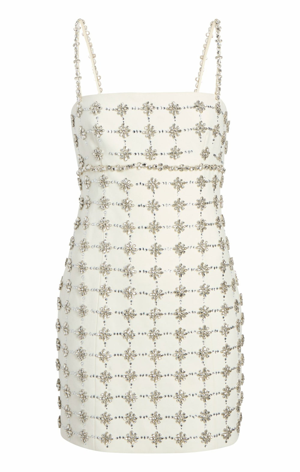 Women Satine Dress Ivory/Silver