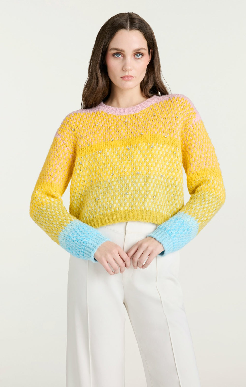 Women Caspar Pullover Rainbow Multi