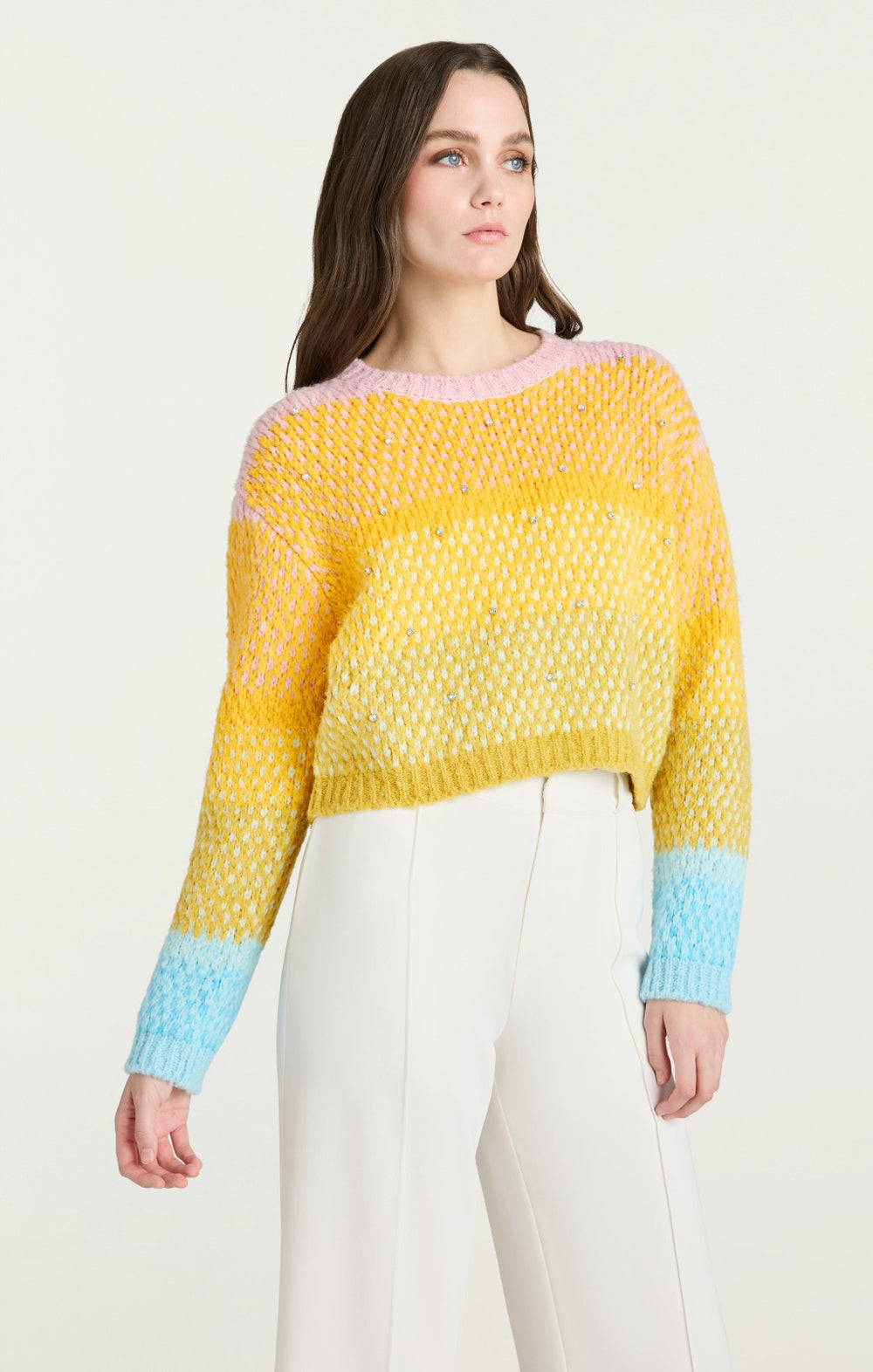 Women Caspar Pullover Rainbow Multi