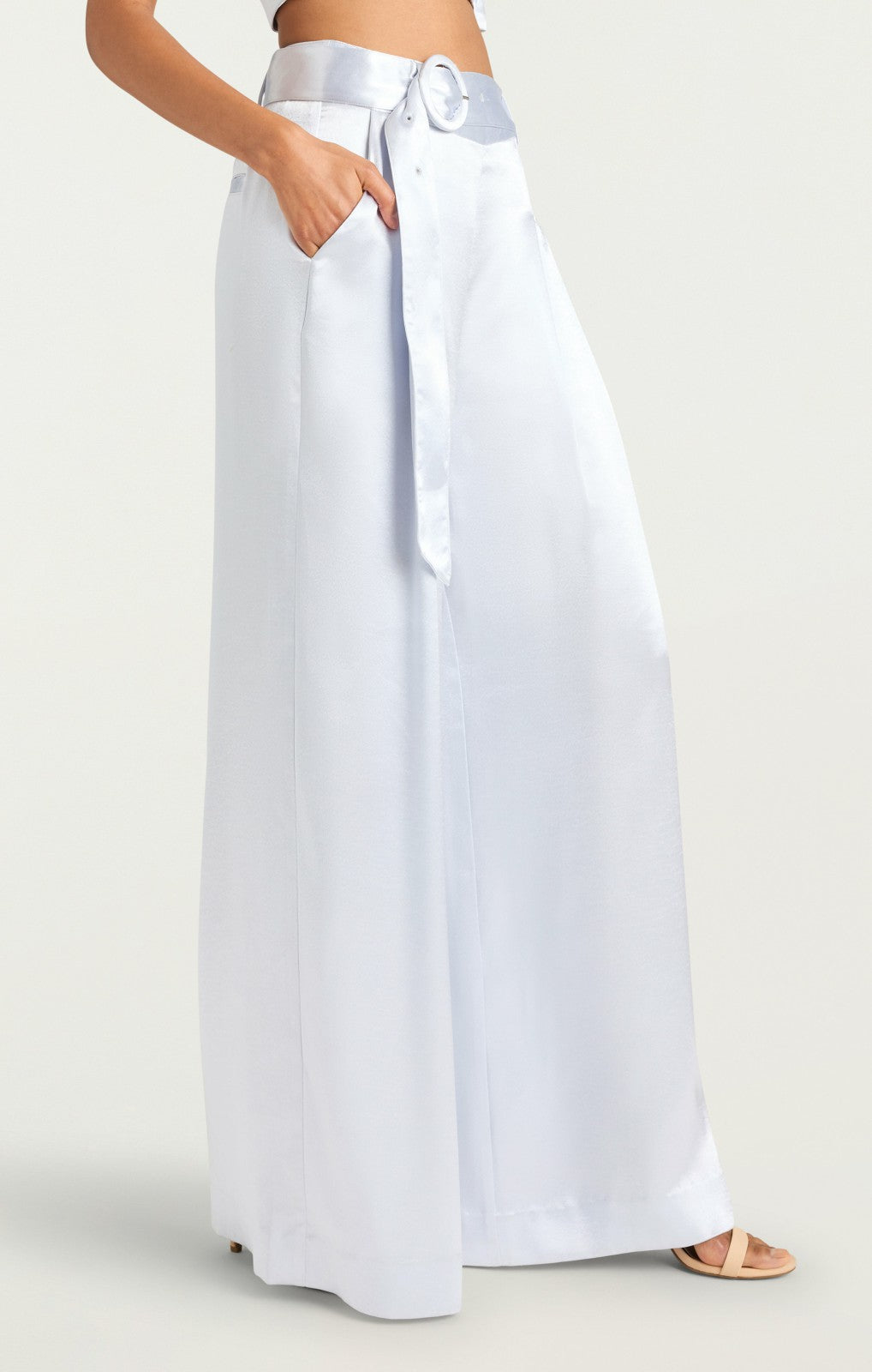 Women Hammered Satin Shauna Pant Mercury