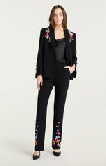 Women Paillette Vines Kerry Pant Black/Multi