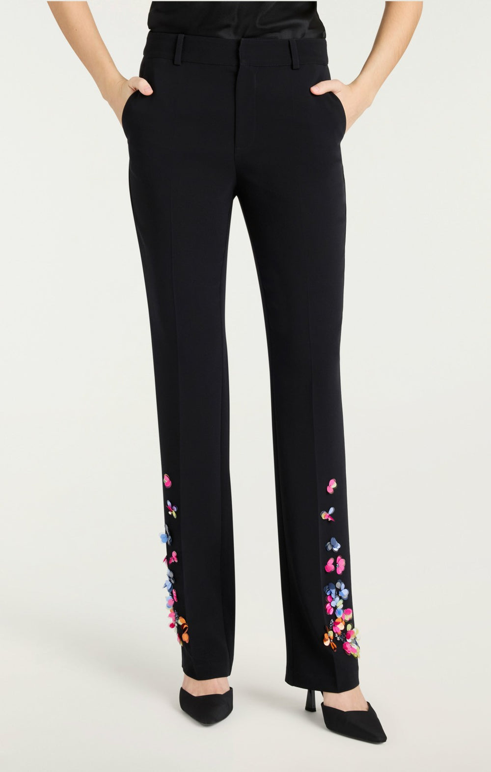 Women Paillette Vines Kerry Pant Black/Multi