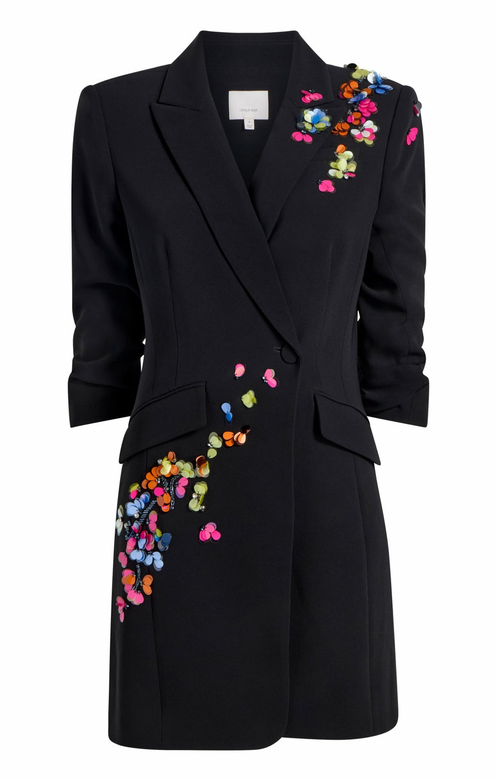 Women Paillette Vines Linnea Dress Black/Multi