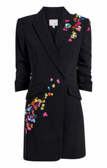 Women Paillette Vines Linnea Dress Black/Multi