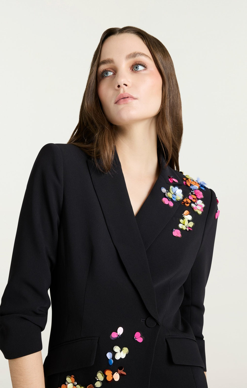 Women Paillette Vines Linnea Dress Black/Multi