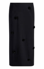 Women Sequin Dot Abbie Skirt Black/Black
