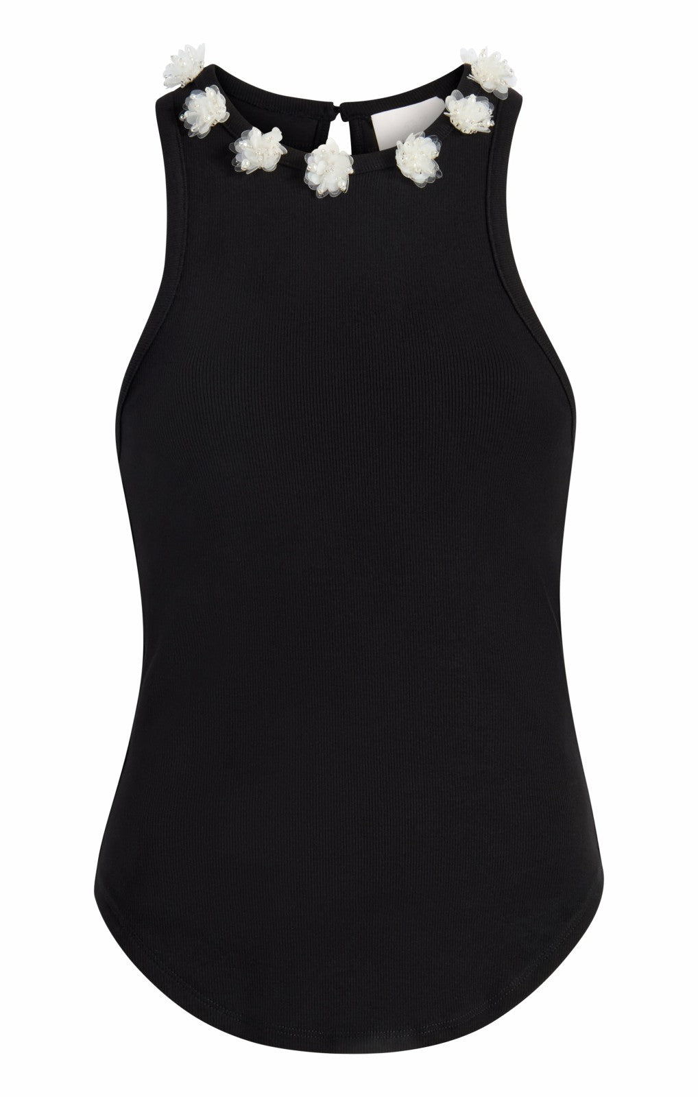 Women Sequin Dot Lizzie Tank Black/Clear