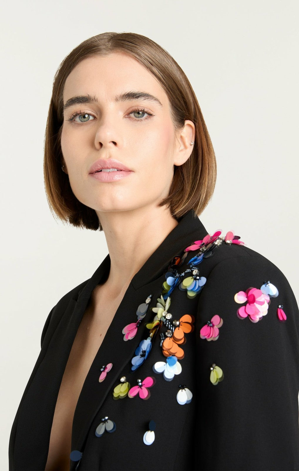 Women Paillette Vines Cheyenne Blazer Black/Multi