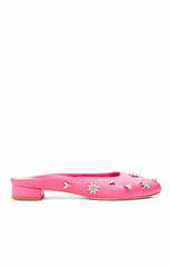 Women Callie Satin Mule Calla Lily/Clear