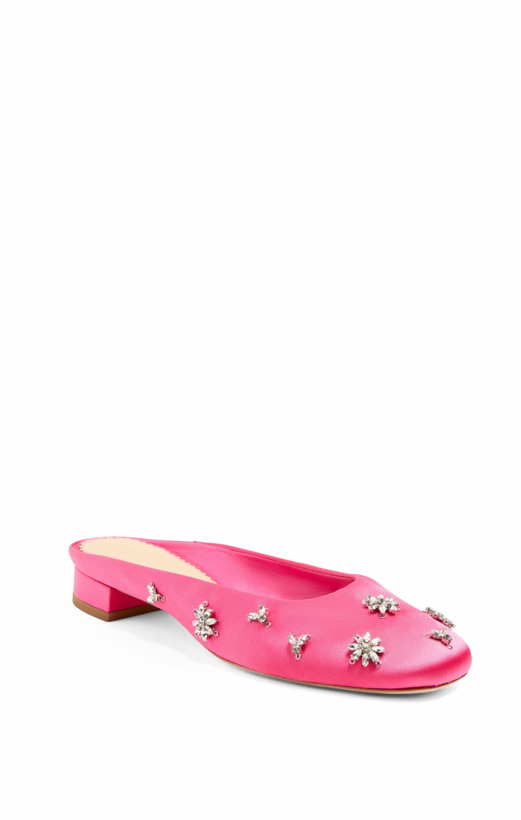 Women Callie Satin Mule Calla Lily/Clear