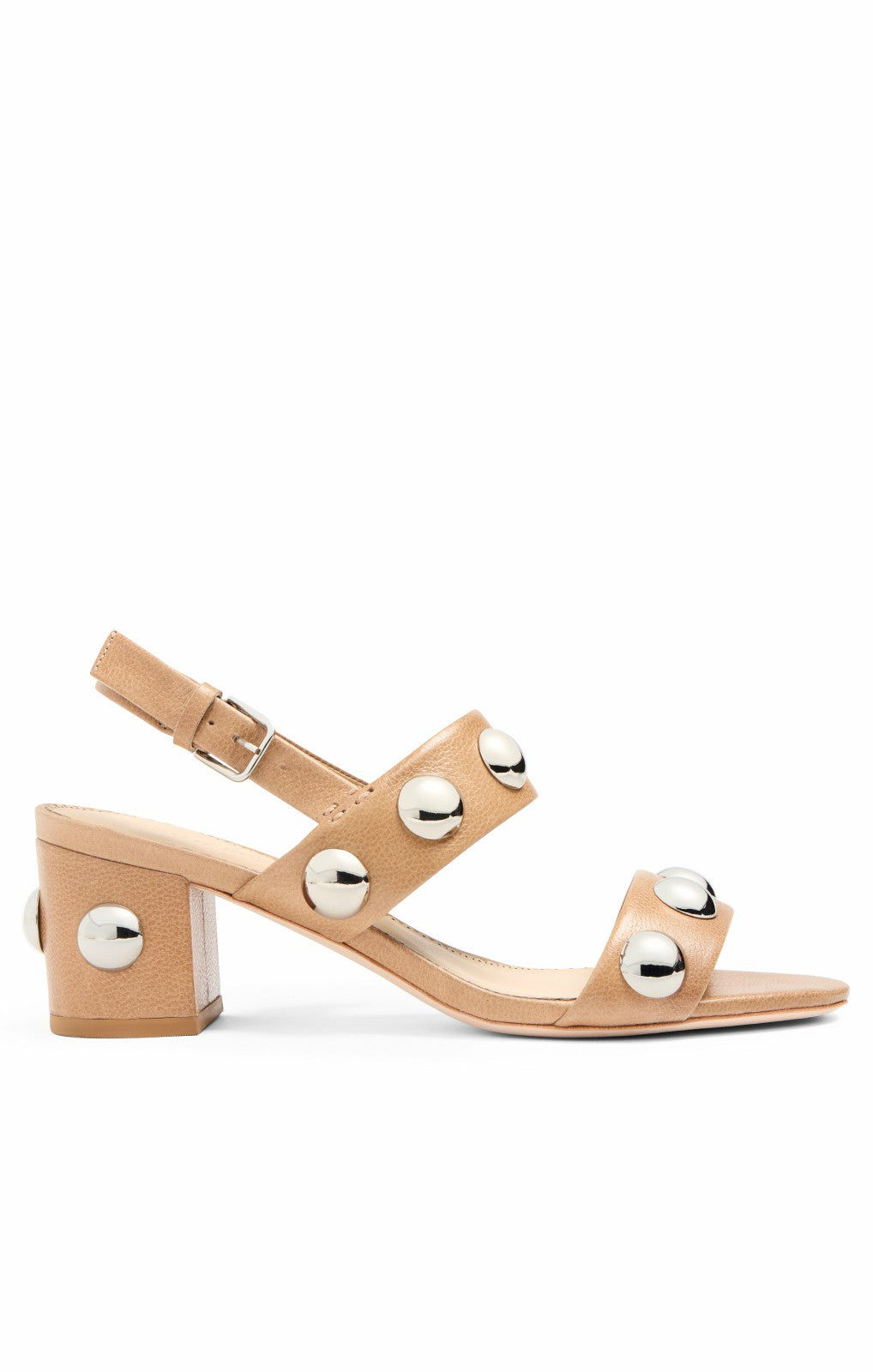 Women Gemma Studded Block Heel Sandal Brown Sugar