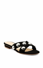 Women Grace Studded Sandal Black
