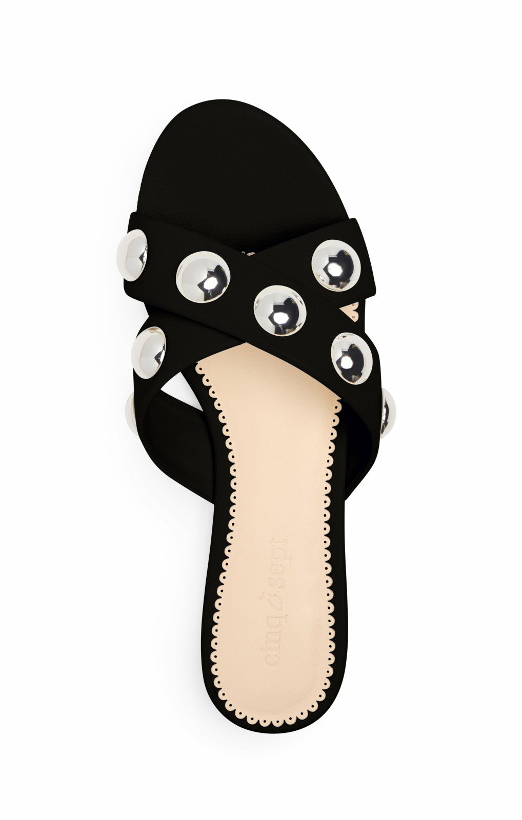 Women Grace Studded Sandal Black