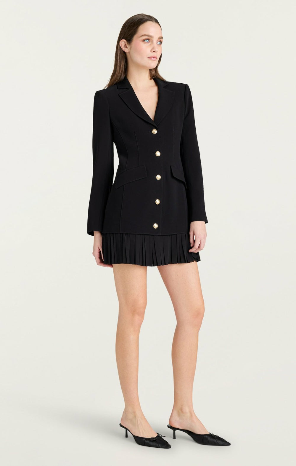 Women Long Sleeve Regan Dress Black
