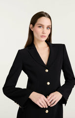 Women Long Sleeve Regan Dress Black