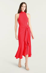 Women Crepe Rori Dress Cherry Lemon