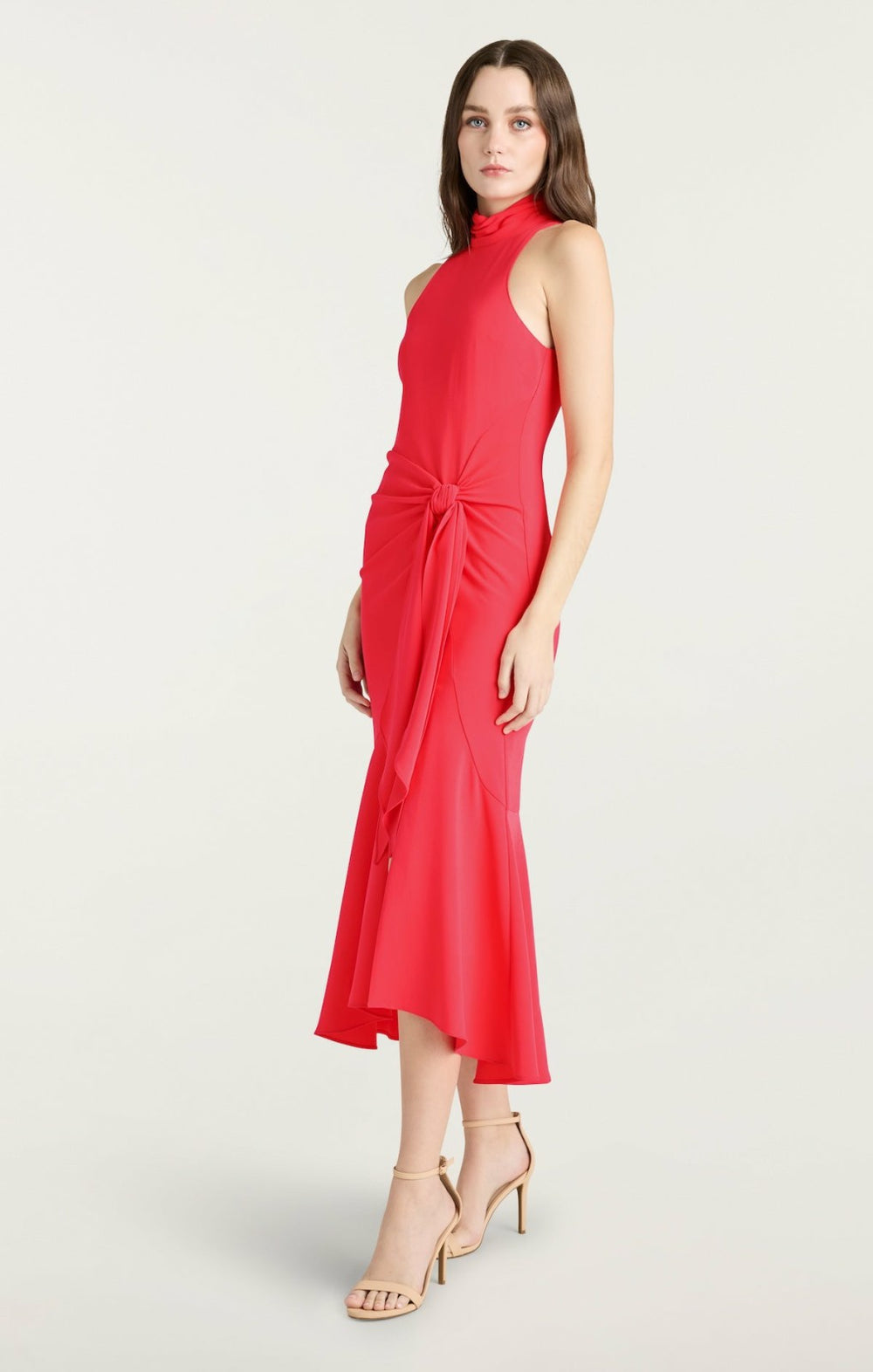 Women Crepe Rori Dress Cherry Lemon