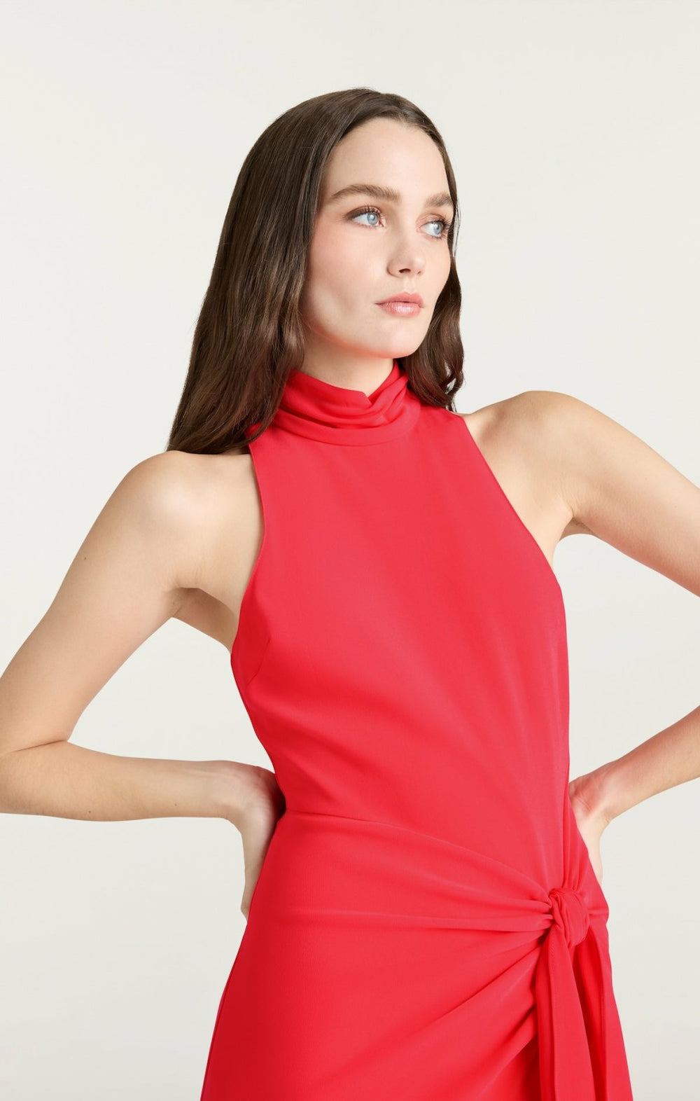 Women Crepe Rori Dress Cherry Lemon