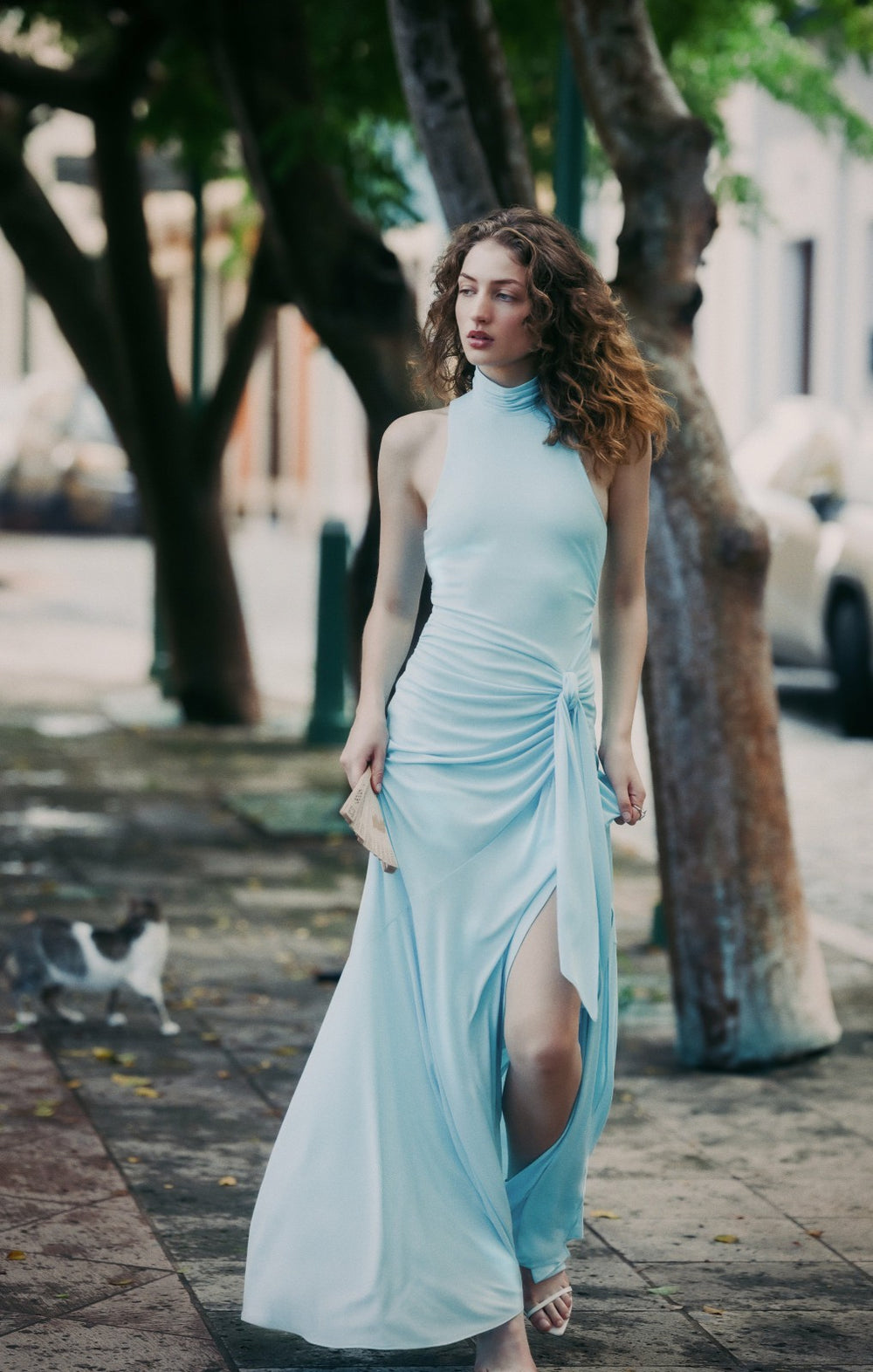 Women Rori Gown Light Cyan