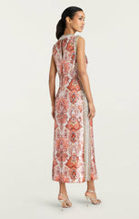 Women Sequin Damask Ayden Dress Pink Poppy Multi