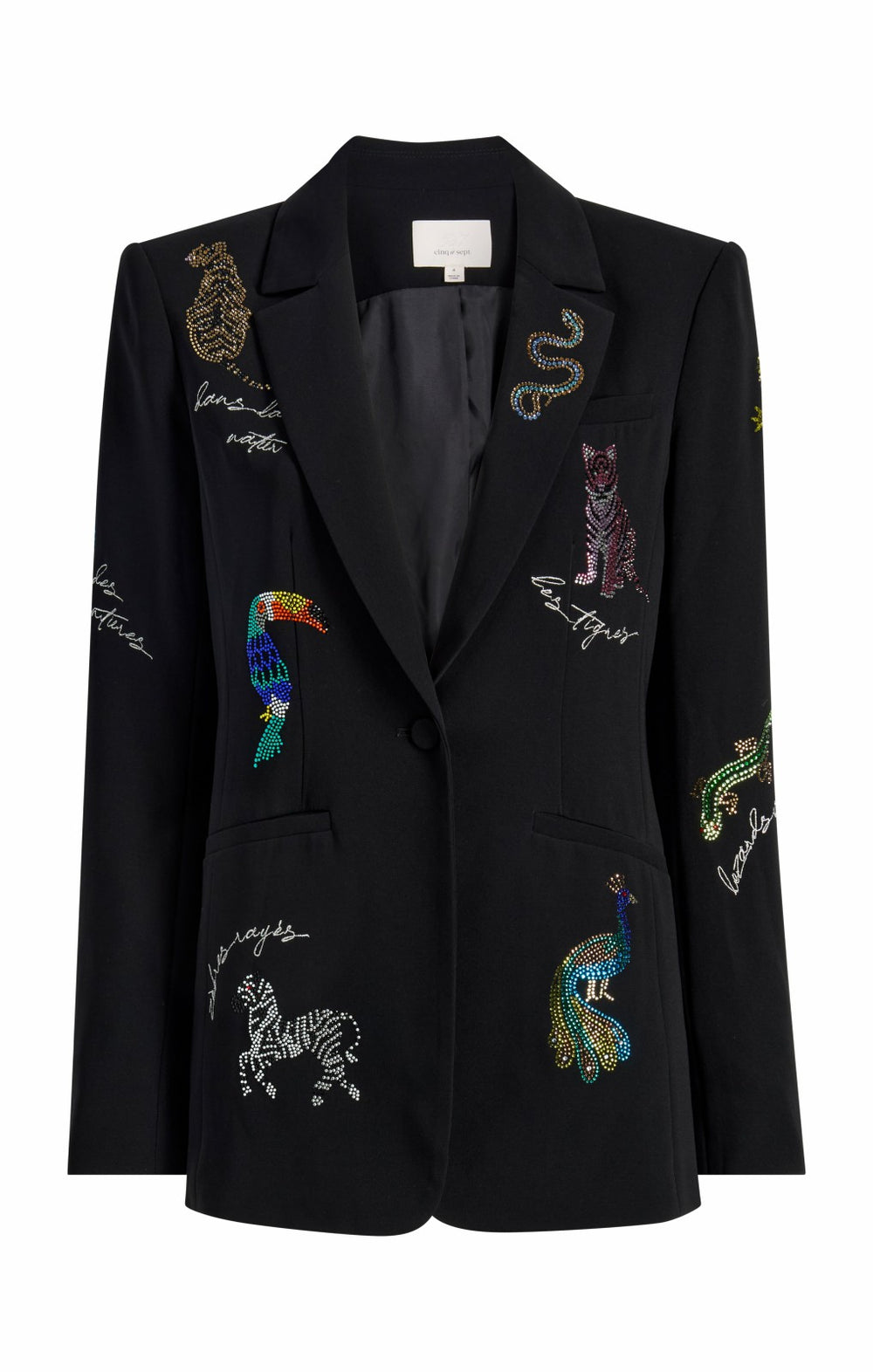 Women Jungle Heatset Karlie Blazer Black Multi