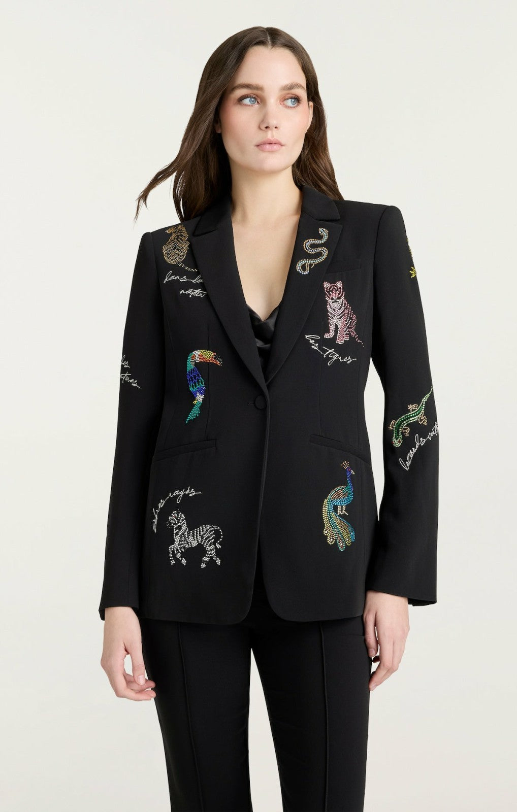 Women Jungle Heatset Karlie Blazer Black Multi