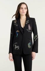 Women Jungle Heatset Karlie Blazer Black Multi
