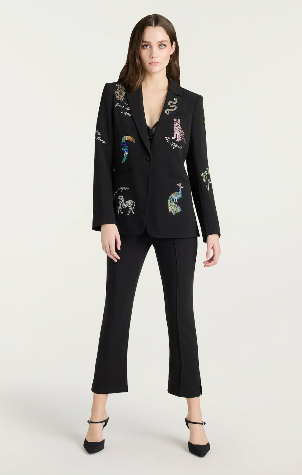 Women Jungle Heatset Karlie Blazer Black Multi