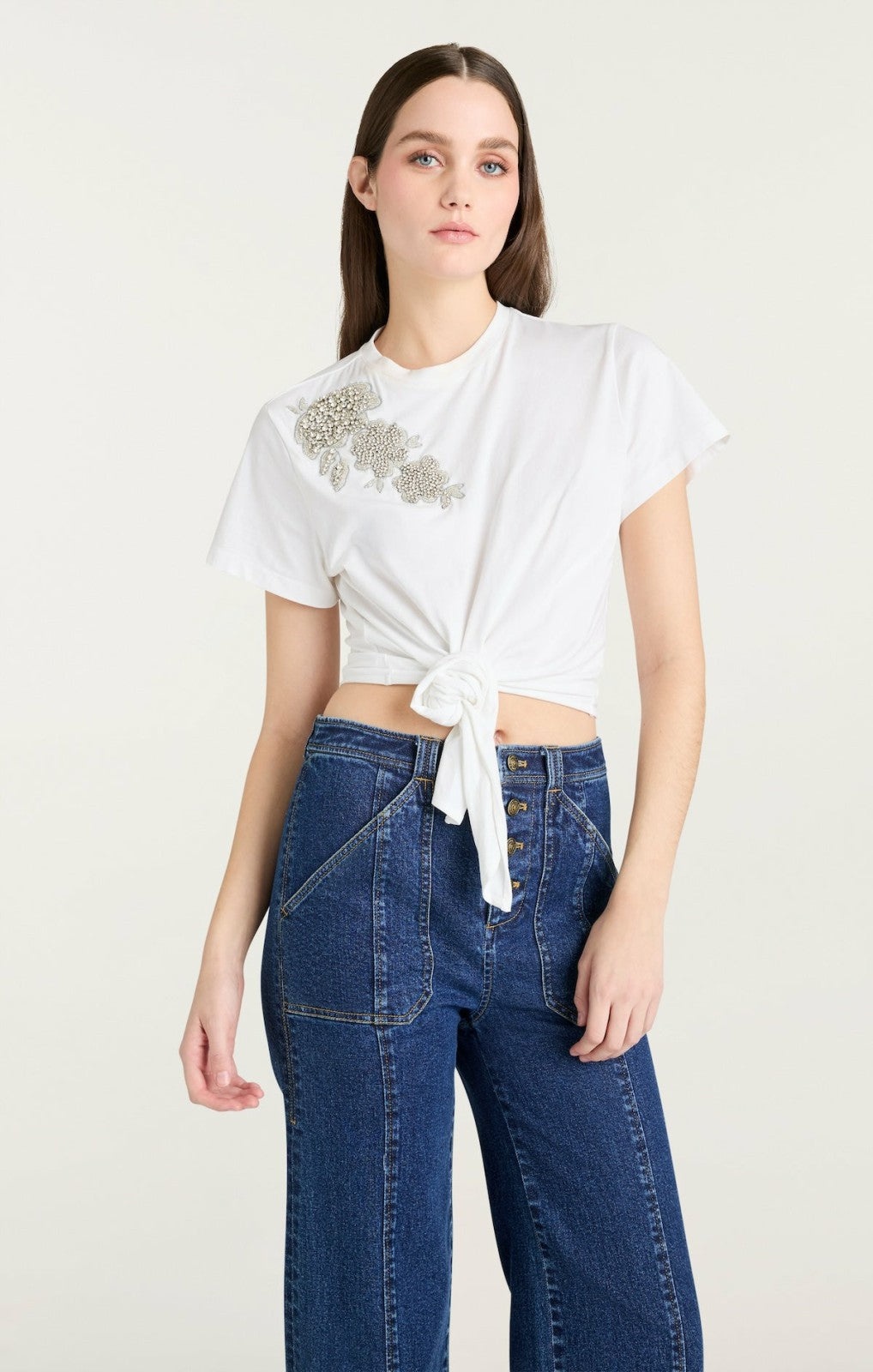 Women Liya Top White