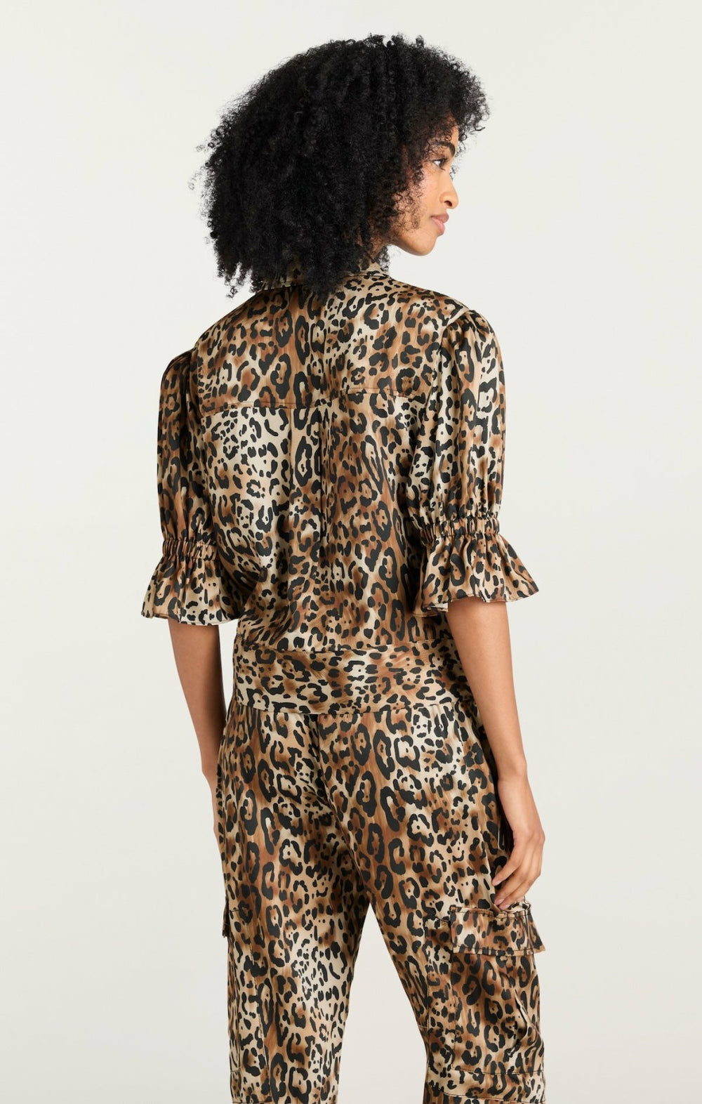 Women Leopard Holly Jacket Black/Sahara