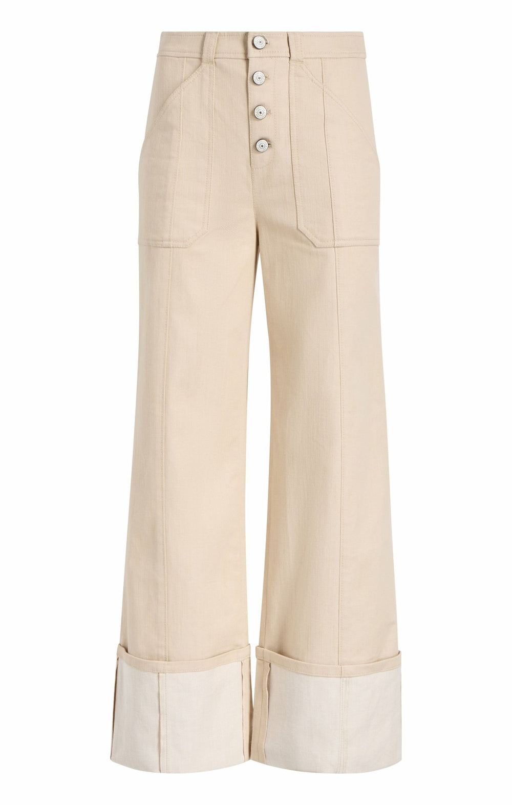 Women Cuffed Benji Pant Khaki
